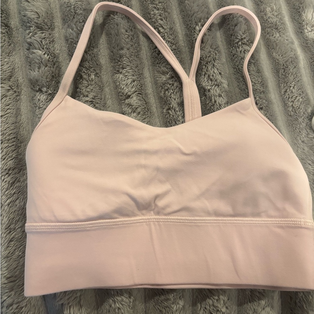 Light pink lululemon Y bra